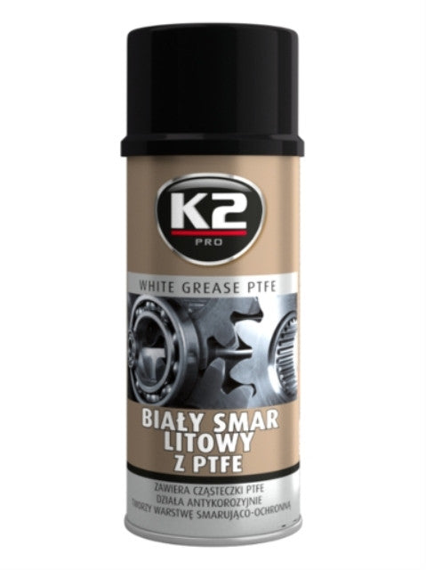 TEFLON WHITE GREASE 400 ml. – Vaselină albă cu teflon 400 ml. K2 - imagine 1