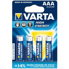Baterie High Energy (AAA) LR03 • Set 4 buc Varta - imagine 1