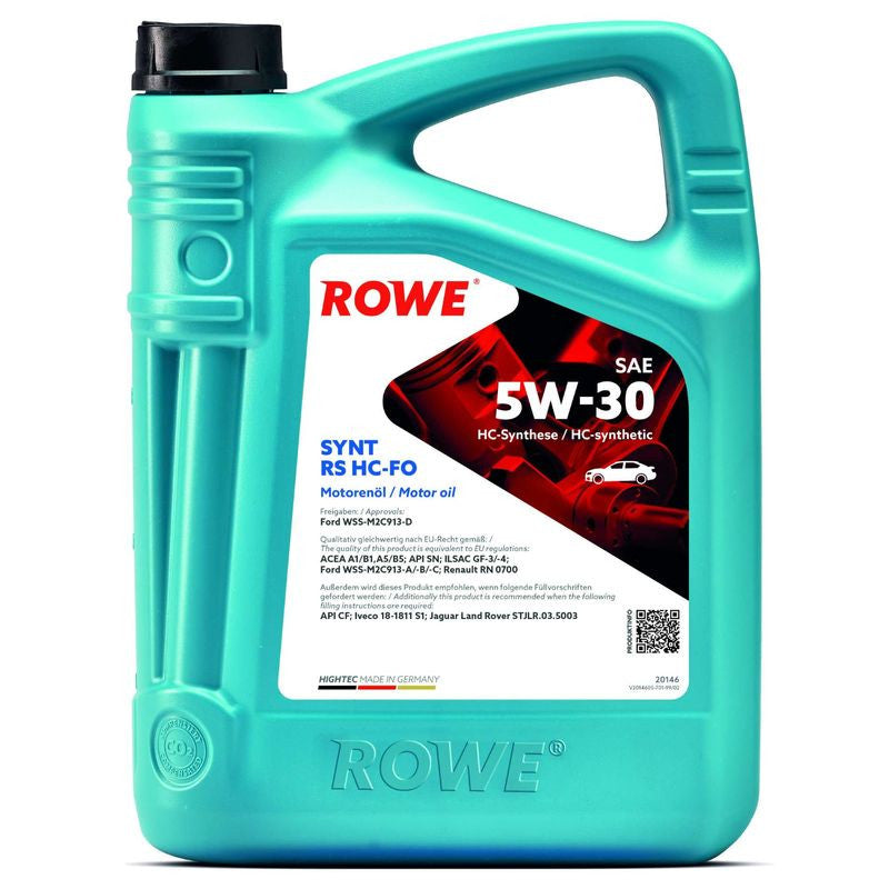 Ulei motor turisme Rowe HighTec Synt RS HC-FO 5W30 4L Rowe - imagine 1