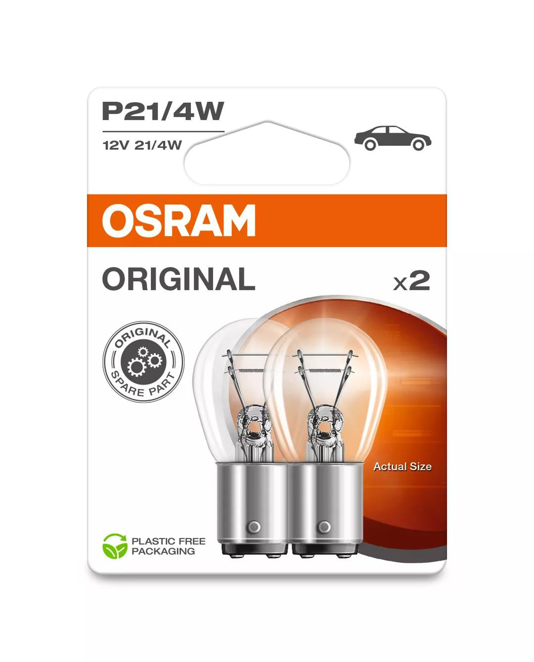 Bec Osram Original P21/4W BAZ15d Osram - imagine 1