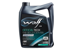 Ulei motor turisme Wolf OfficialTech P/RN 5W30 5L Wolf - imagine 1