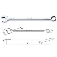 Cheie combinata lunga 13 mm Toptul - imagine 1