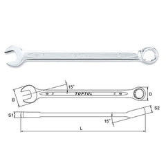 Cheie combinata lunga 10 mm Toptul - imagine 1
