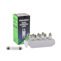 Bec Halogen Winso 24V C10W 10W SV8.5 T11*41 Winso - imagine 1