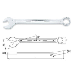 Cheie combinata 10 mm Toptul - imagine 1