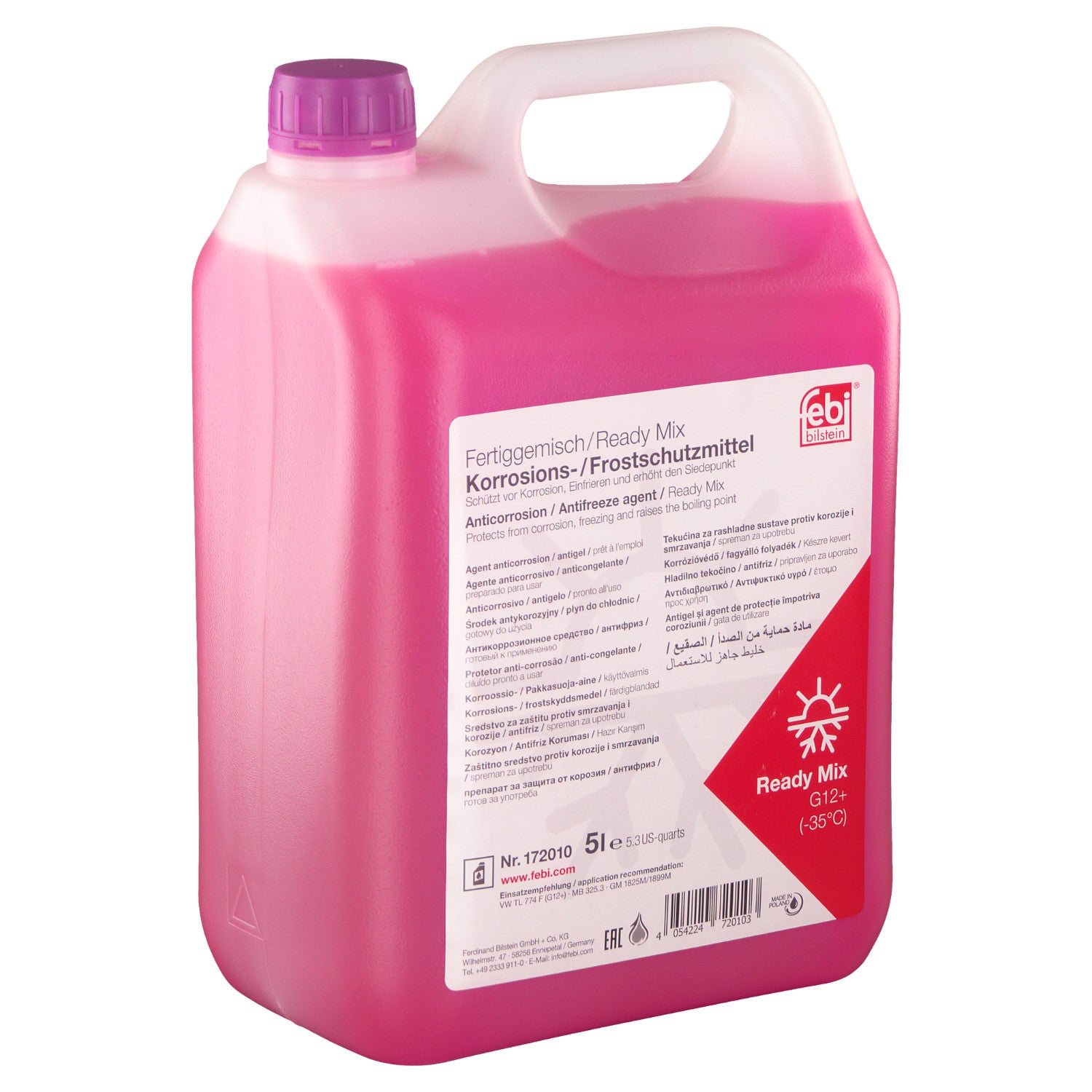 Antigel diluat Mov Febi G12+ (-35°C) 5L Febi - imagine 1