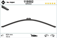 Lamela stergator spate SWF Wiper FB REAR LHD/RHD 404 mm SWF - imagine 1