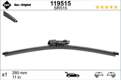 Lamela stergator spate SWF Wiper FB REAR LHD/RHD 280 mm SWF - imagine 1