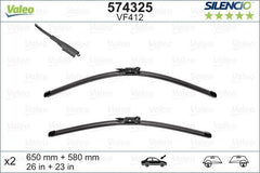 Set lamela stergator Valeo Silencio FlatBlade OE 650/580 mm Valeo - imagine 1