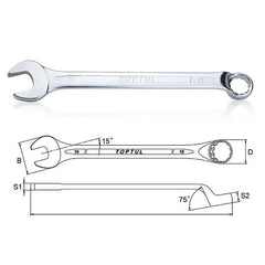 Cheie combinata cotita 75° 13 mm Toptul - imagine 1