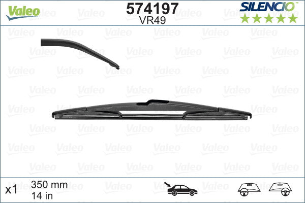 Stergator Valeo Silencio 35 cm Valeo - imagine 1