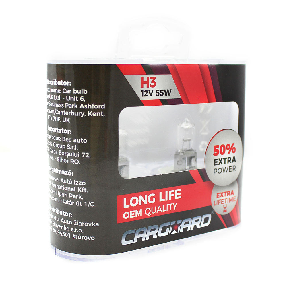 Bec MTR H3 12V 100W + 90% intensitate OFFROAD Carguard - imagine 1