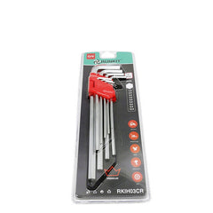 Trusa chei imbus hexagonale CrV (mare) RUNKIT 9 piese Runkit - imagine 1
