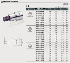 Capat cheie tubulara bit torx 1/4 Toptul - imagine 3