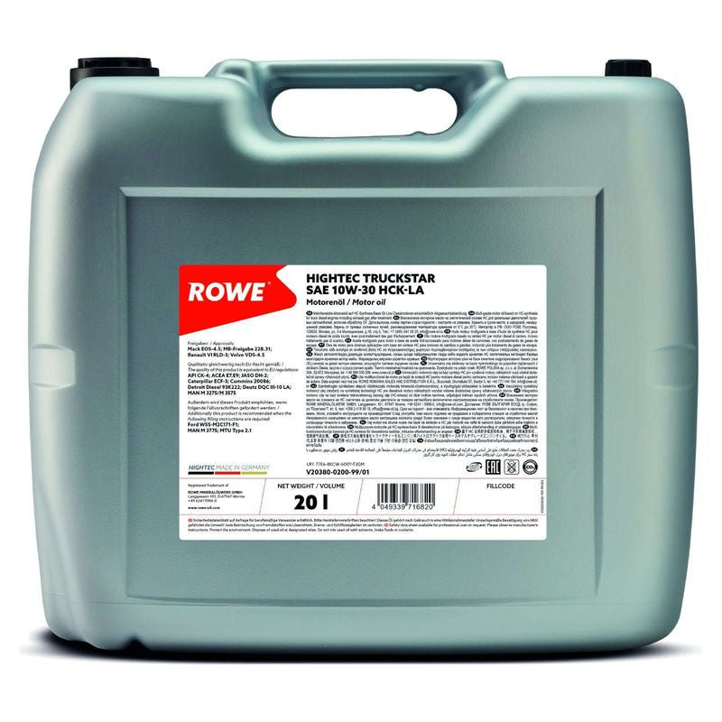 Ulei motor Rowe TruckStar HCK-LA 10W30 20L Rowe - imagine 1