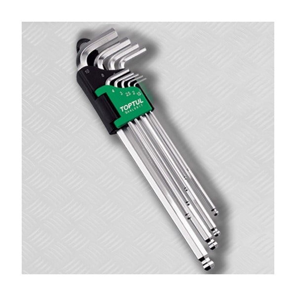 Set chei hexagonale in forma de L lung cu bila T10-T50 Toptul - imagine 1