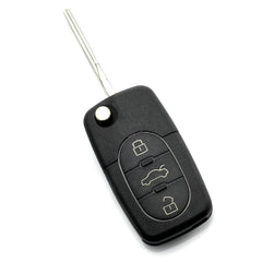 Audi - Carcasa cheie tip briceag, 3 butoane "rotunde" cu baterie 2032 Carguard - imagine 1