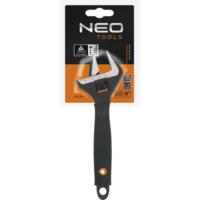 Cheie reglabila 200 mm deschidere 0-38mm Neo Tools - imagine 1
