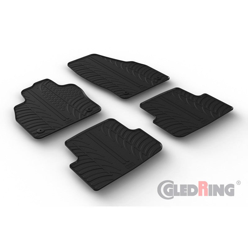 Set 4 covorase cauciuc dedicate VW Taigo SUV 07.2021->/rubber mats Gledring - imagine 1