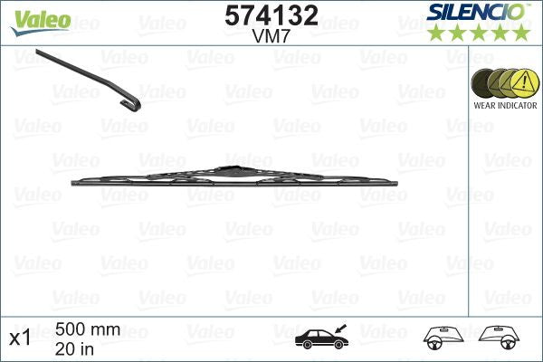 Stergator Valeo Silencio Performance 500mm Valeo - imagine 1