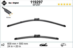 Set lamela stergator SWF Wiper FB OE LHD 600/500 mm SWF - imagine 1
