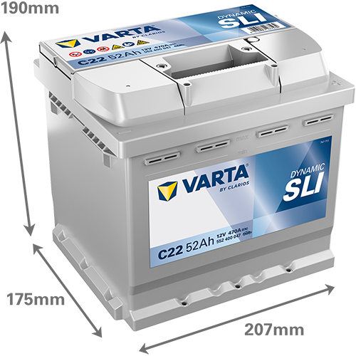 Acumulator Varta Blue Dynamic 52 Ah Varta - imagine 2