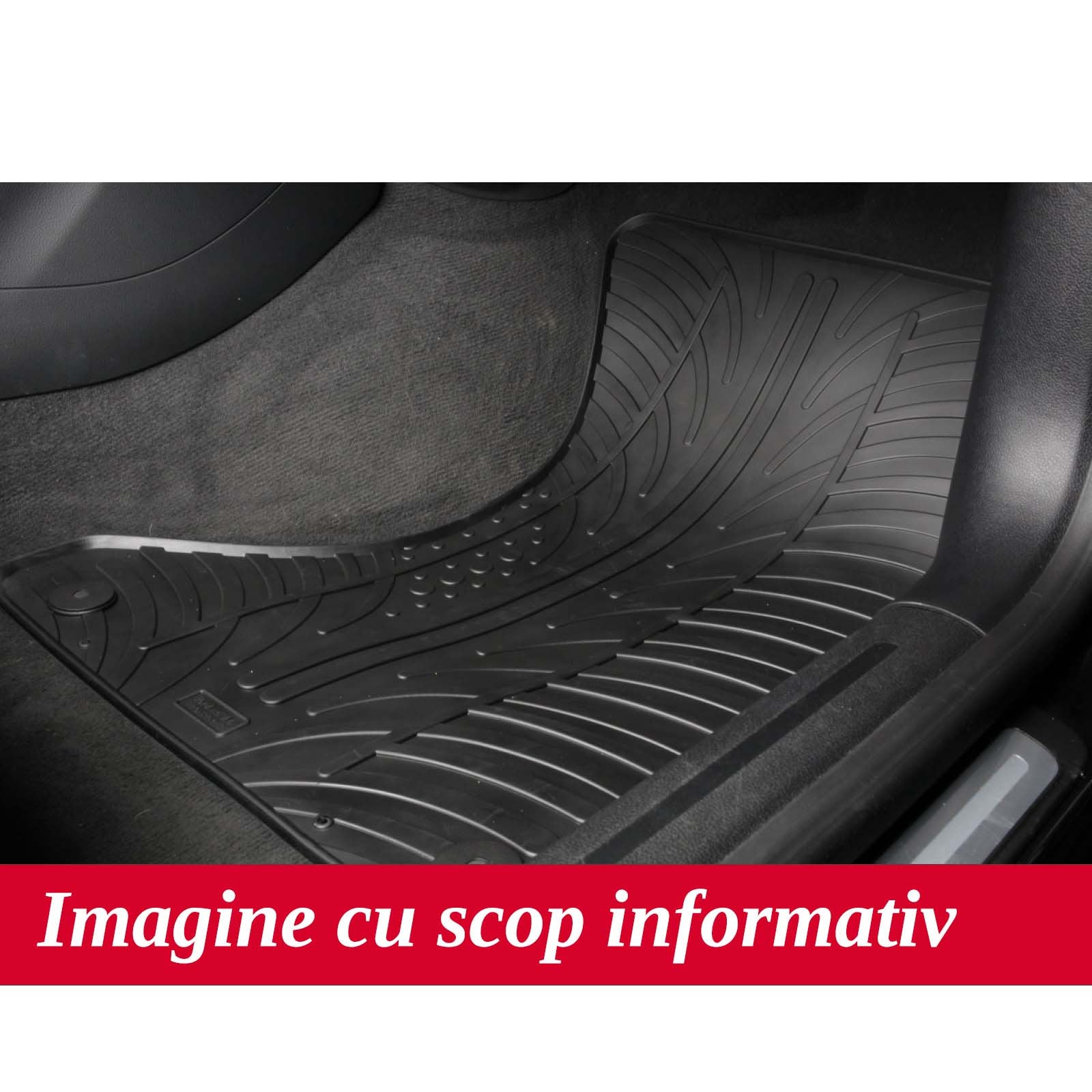 Covorase cauciuc Skoda Superb 3 04.2015-, presuri Gledring culoare Negru, 4 buc. Gledring - imagine 4