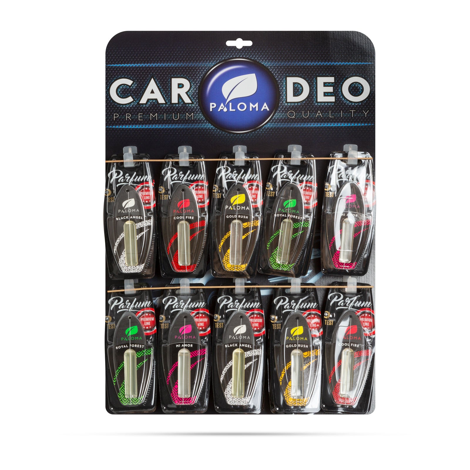 Set Odorizant auto Paloma Premium Line  45 buc - 5 ml Carguard - imagine 2