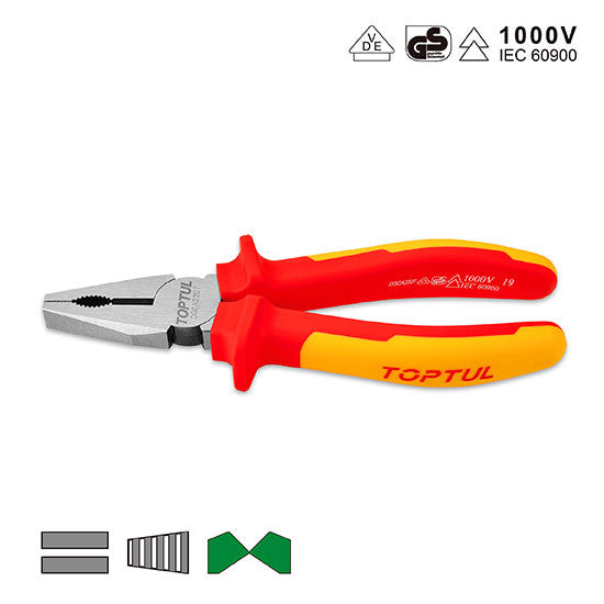 Cleste combinat 8 inch izolat  1000V Toptul - imagine 1