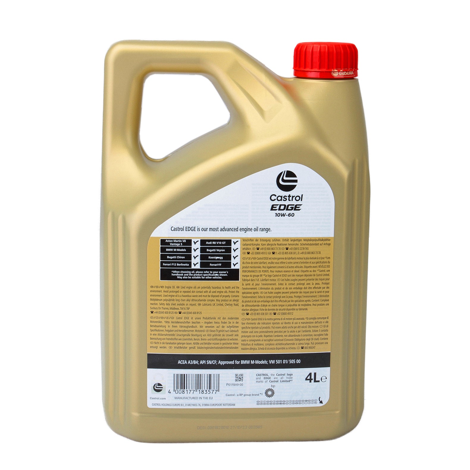 Ulei motor Castrol Edge 10W60 4L Castrol - imagine 2