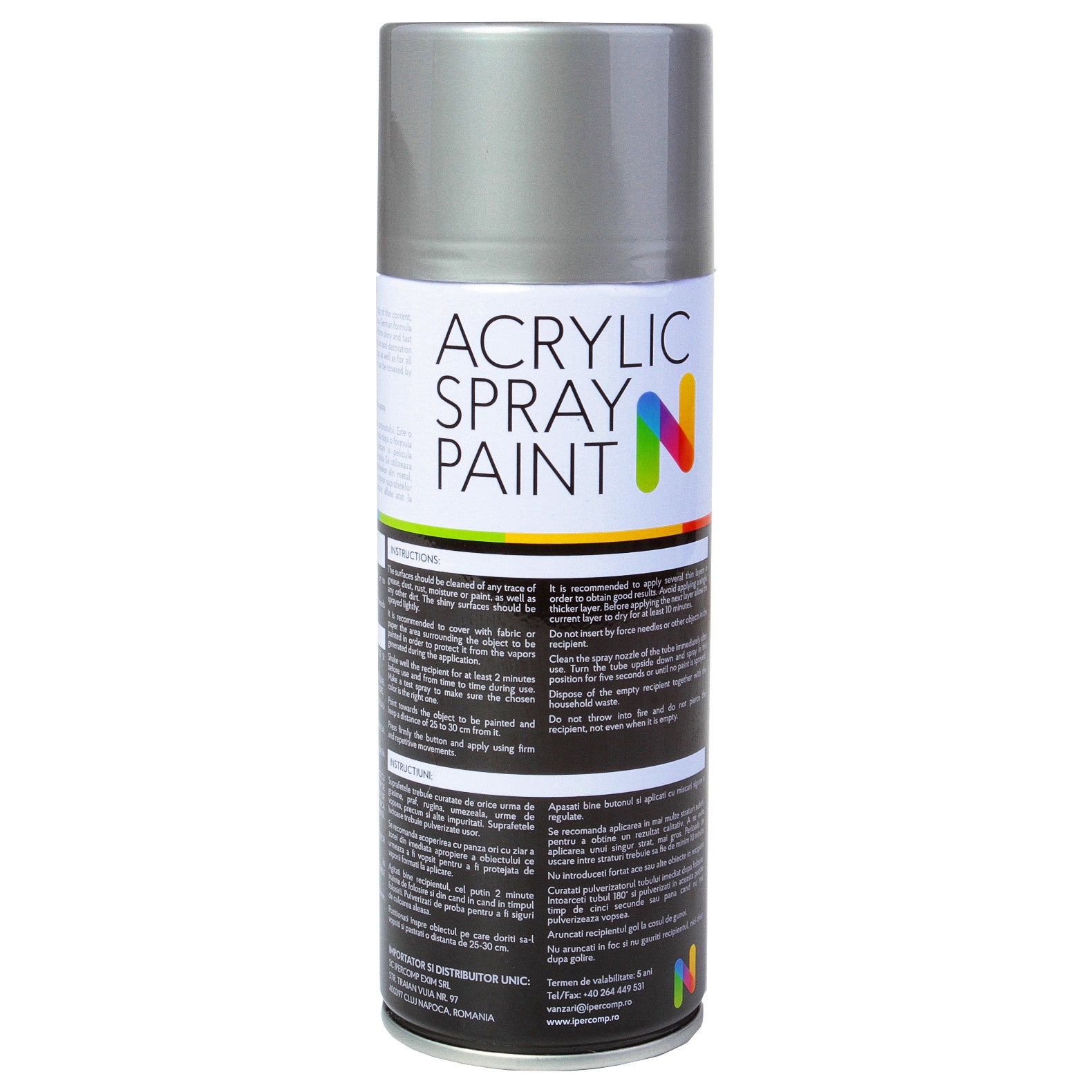 Vopsea spray 450 ml Argintiu 036 Noxaro - imagine 3