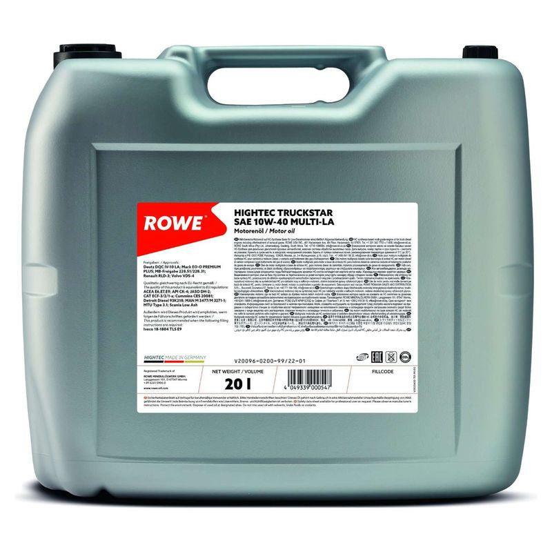 Ulei motor Rowe TruckStar Multi-LA 10W40 20L Rowe - imagine 1