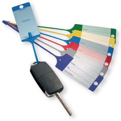 Breloc cu eticheta pentru Chei, culoare Albastru * Set 100 buc * Berner - imagine 3