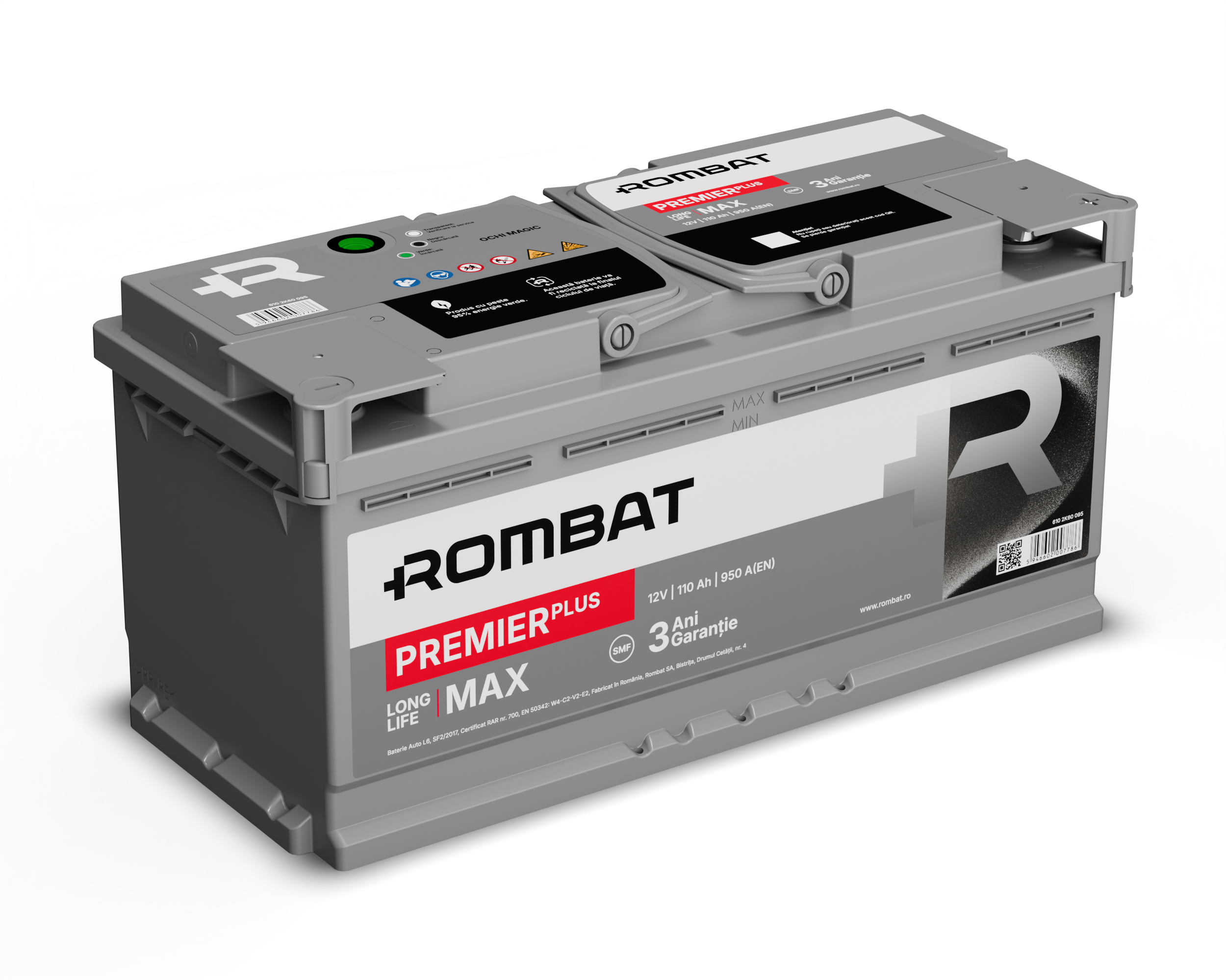 Acumulator Rombat Premier PLUS 110Ah Rombat - imagine 2