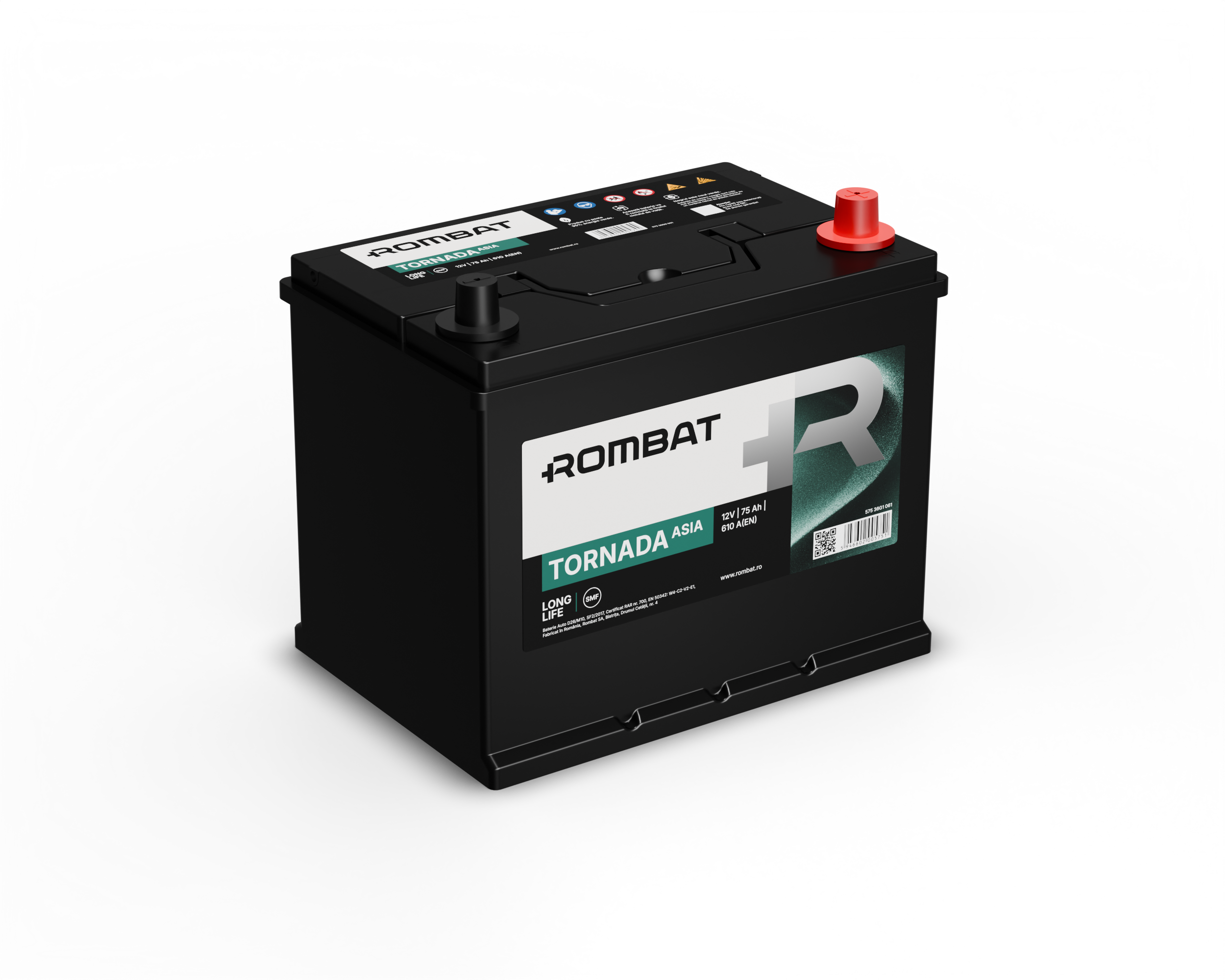 Acumulator Rombat Tornada Asia 75 Ah Rombat - imagine 2