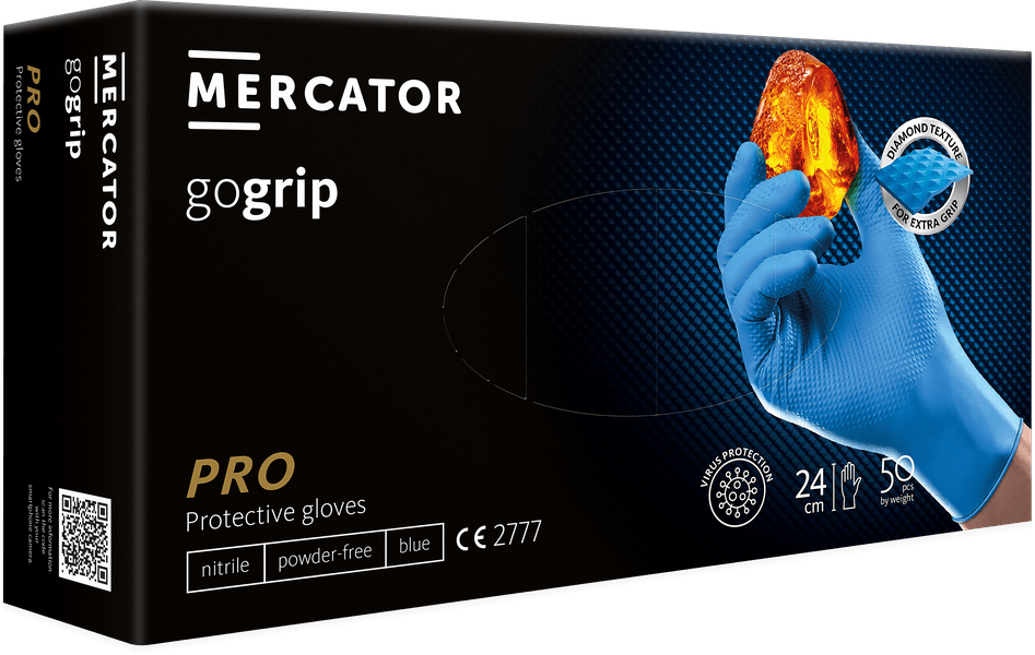 Manusi Mercator Gogrip Nitril (Blue) M Mercator - imagine 1