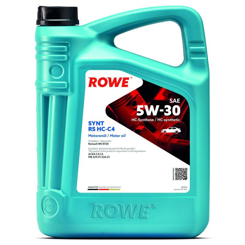 Ulei motor turisme Rowe HighTec Synt RS HC 5W30 4L Rowe - imagine 1