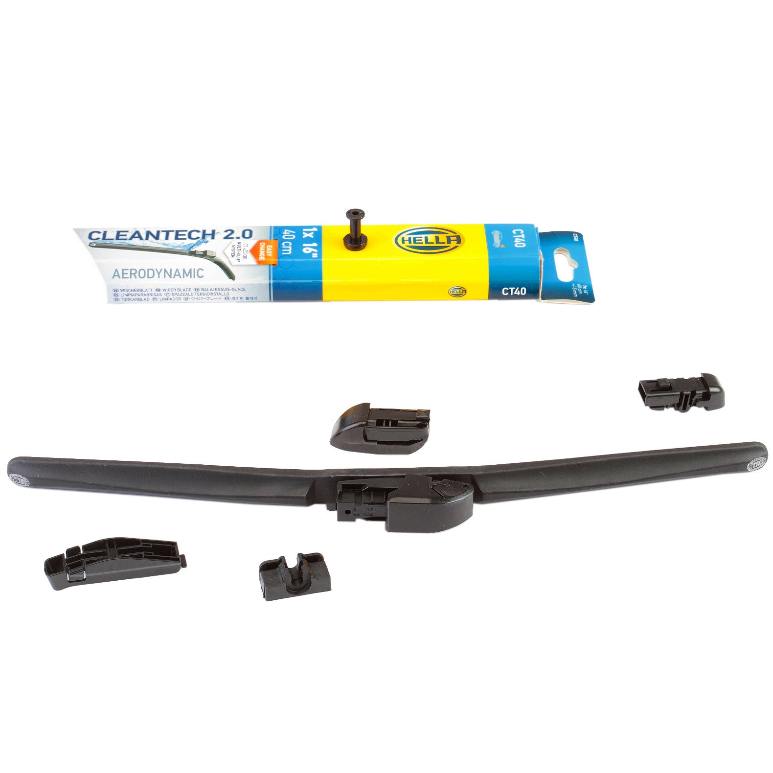 Lamela stergator fata Hella  Wiper Blade 16" (400mm) Hella - imagine 2