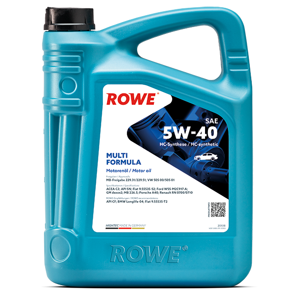 Ulei motor turisme Rowe HighTec Multi Formula 5W40 4L Rowe - imagine 1