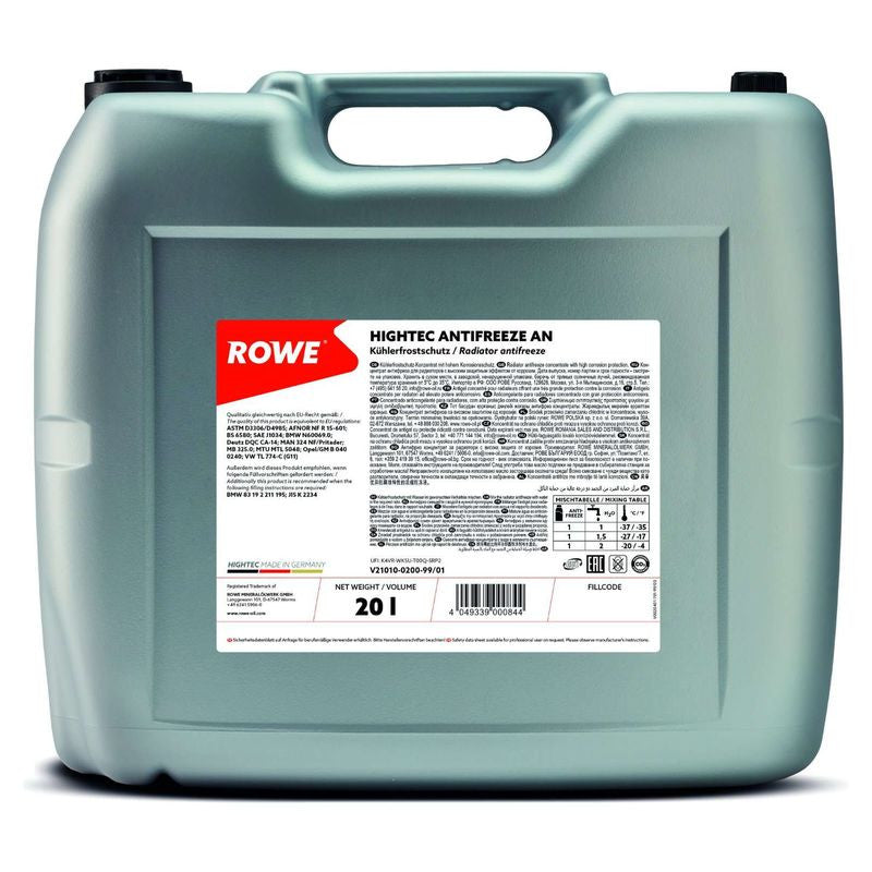 Antigel concentrat Rowe HighTec AN G11  20L Rowe - imagine 1