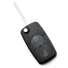 Audi - Carcasa cheie tip briceag, 2 butoane "rotunde",  cu baterie 1616 Carguard - imagine 1