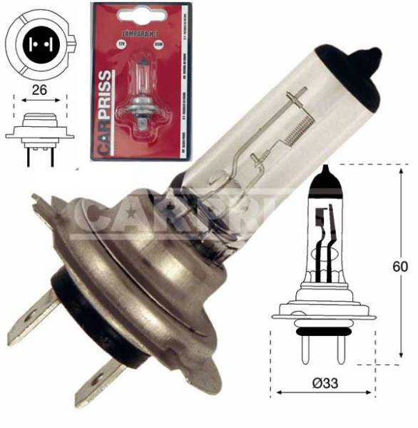 Bec Carpriss H7 12V 55W PX26d Carpriss - imagine 1