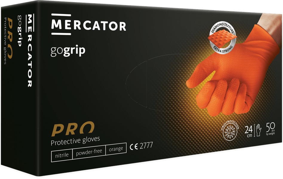 Manusi Mercator Gogrip Nitril (Orange) XXL Mercator - imagine 1