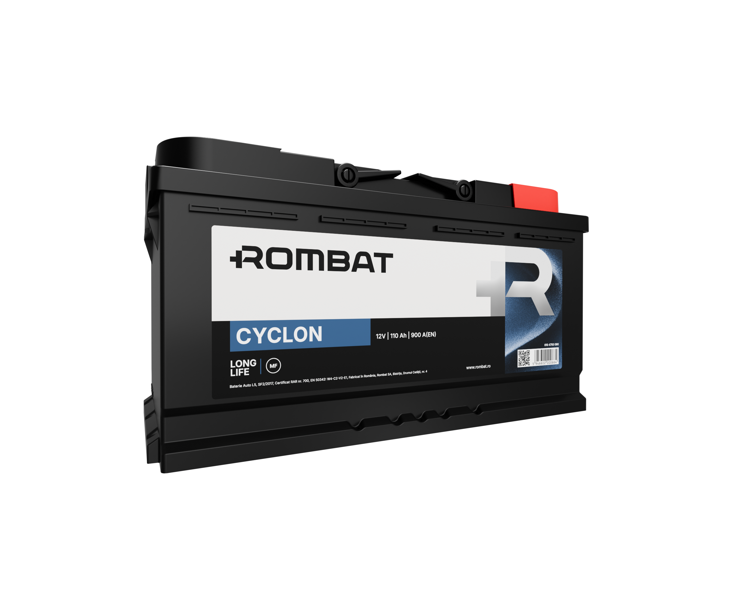 Acumulator Rombat Cyclon 110 Ah 900A Rombat - imagine 3