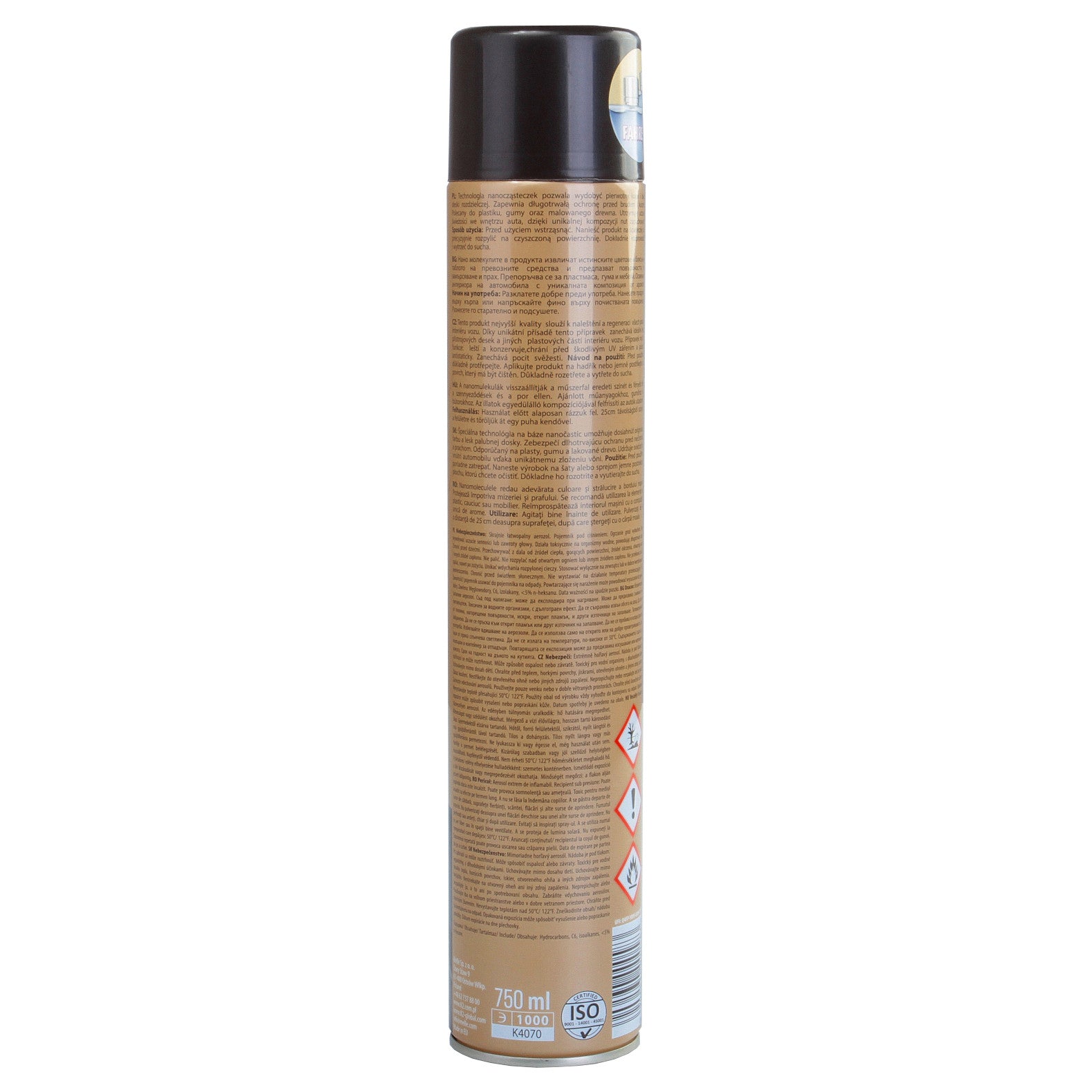 COCKPIT MAX 750ml - Spray silicon lucios bord  - 750ml. K2 - imagine 1