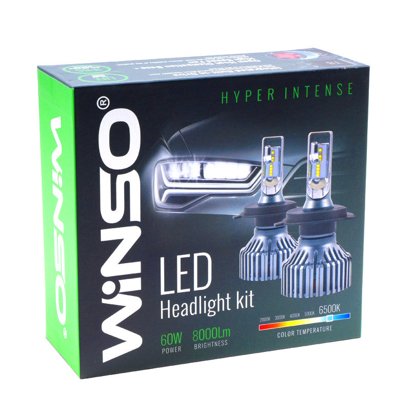 Bec LED Winso H7 12/24V 60W, luminous flux 8000Lm.  6500K  - Set 2 buc Winso - imagine 1