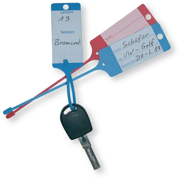Breloc cu eticheta pentru Chei, culoare Rosu * Set 100 buc * Berner - imagine 2