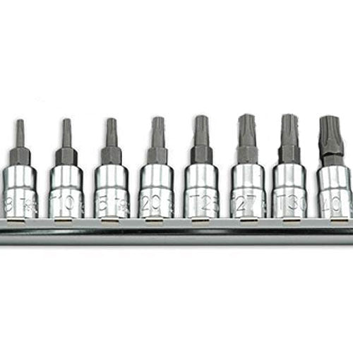 Set  capete chei tubulare biti torx pentagonal 1/4 Toptul - imagine 1