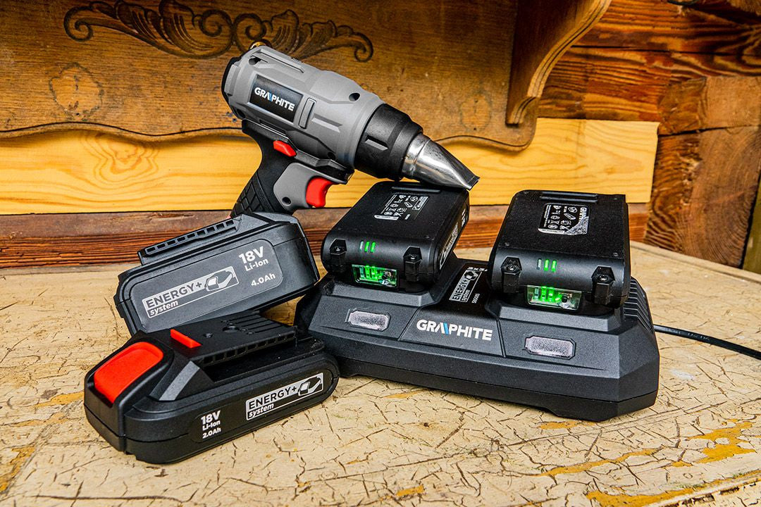 Incarcator dublu pentru bateriile Energy+ 58G085 GRAPHITE Neo Tools - imagine 6