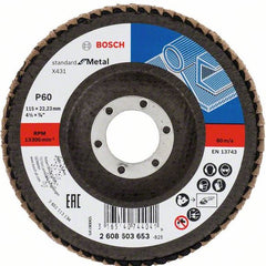 Disc de şlefuire evantai X431, Standard for Metal G60 Bosch - imagine 1